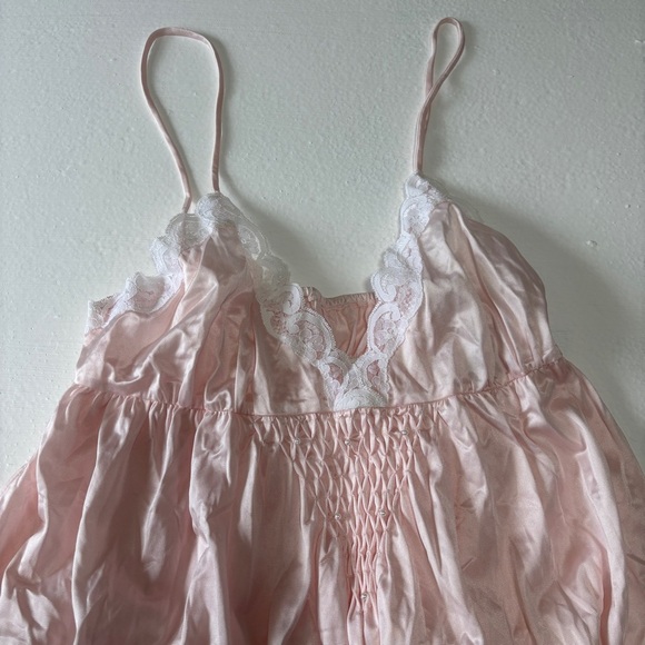 Vintage Linda Lingerie Satiny Nylon Maxi Length Slip Dress Size Medium - Picture 2 of 8